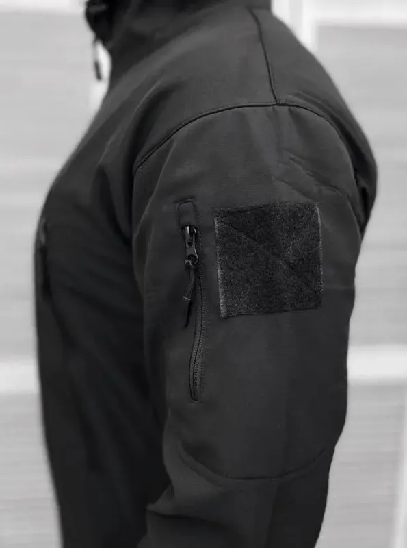 Демисезонный тактический костюм SOFT-SHELL EAGLE черный