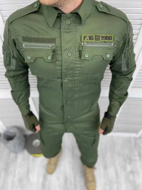 Военный камуфляжный костюм (Олива) F16