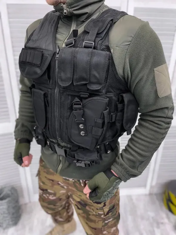 Универсальный тактический жилет разгрузки UTG 547 (чёрный)