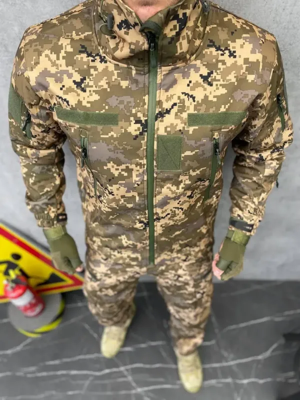 Костюм тактический Пиксель ВСУ (Softshell) на флисе