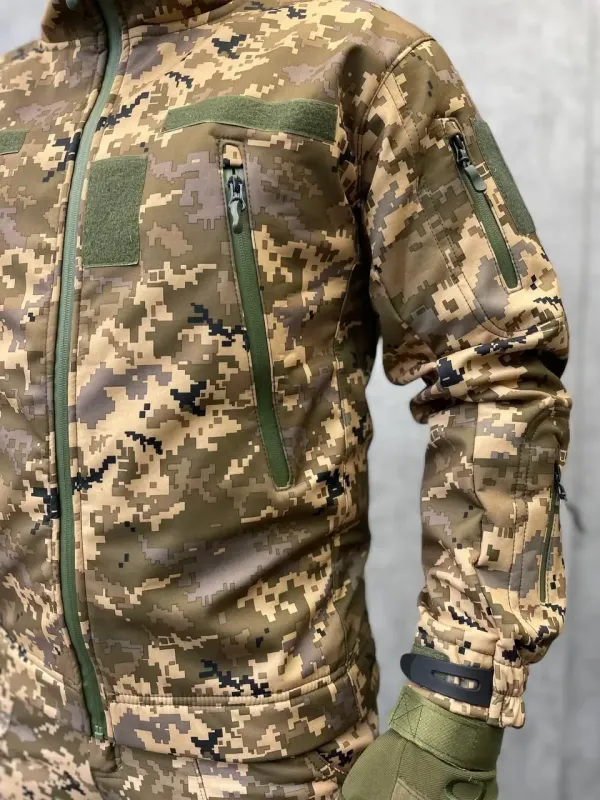 Костюм тактический Пиксель ВСУ (Softshell) на флисе