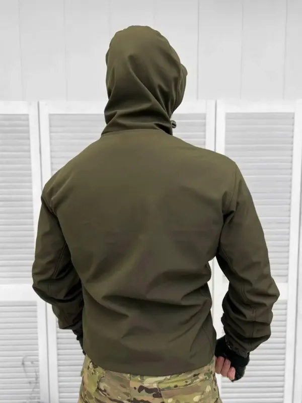 Демисезонная тактическая куртка SOFT-SHELL Tactique олива