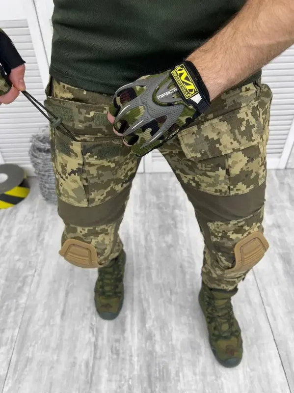 Военные штаны (Flashlight) Пиксель с наколенниками