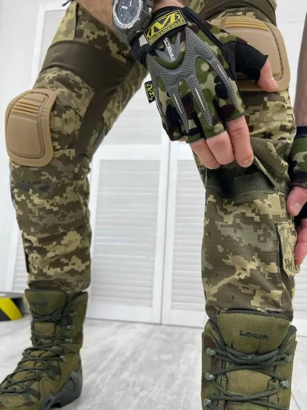 Военные штаны (Flashlight) Пиксель с наколенниками
