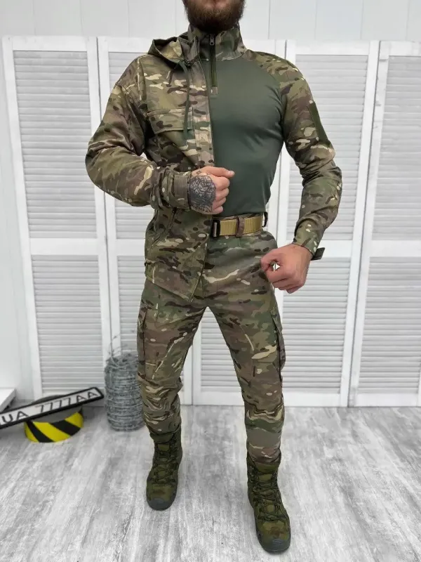 Военный костюм тройка летний Убакс+штаны+китель Мультикам (Revival)