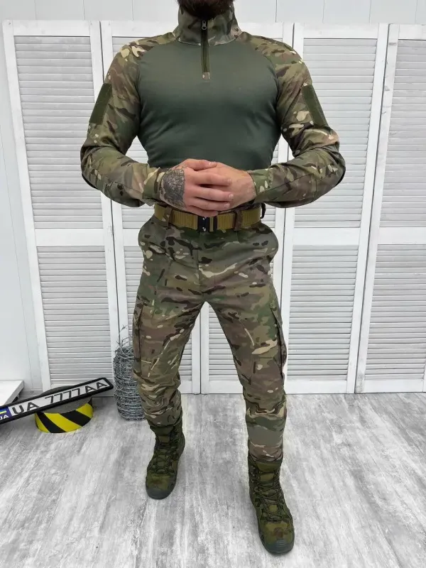 Военный костюм тройка летний Убакс+штаны+китель Мультикам (Revival)