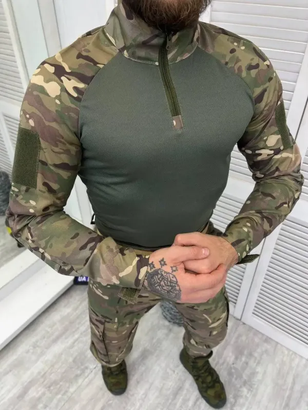 Военный костюм тройка летний Убакс+штаны+китель Мультикам (Revival)