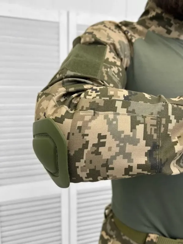 Военный костюм тройка летний Убакс+штаны+китель Пиксель (Revival)