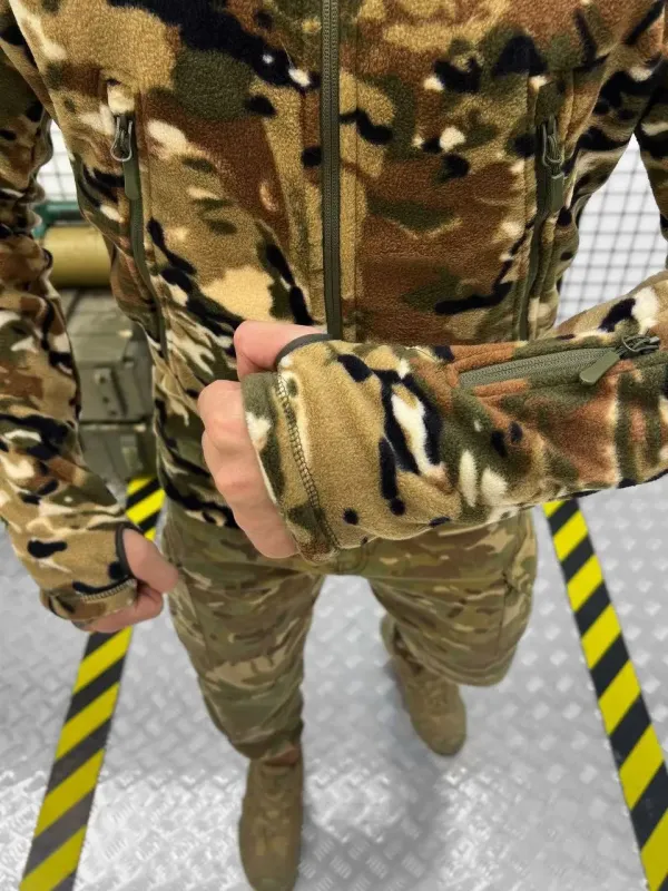 Военная тактическая флисовая кофта ВСУ МУЛЬТИКАМ (Esdi Tiger)