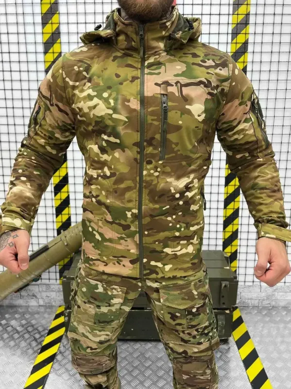 Армейская осенняя куртка SOFT-SHELL Мультикам (SQUAD)