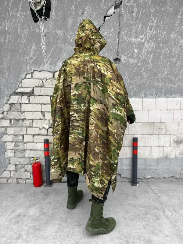 Военный плащ-палатка Пончо мембрана