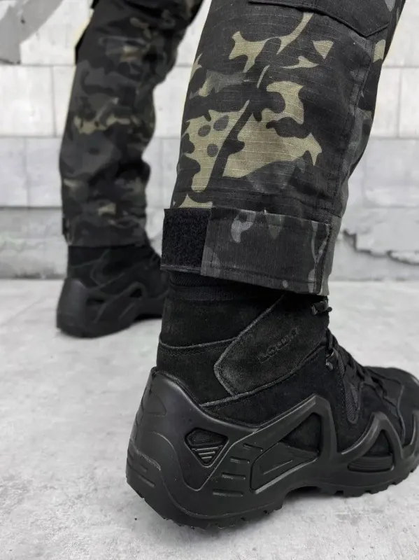 Военные штаны с наколенниками (Black) G3 (Мультикам)