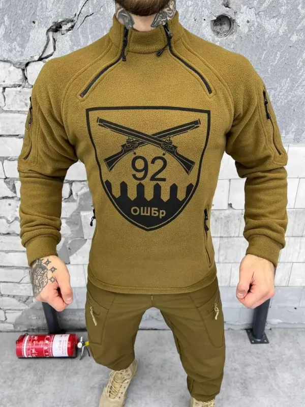 Тактическая флисовая кофта койот (92 ОШБр)