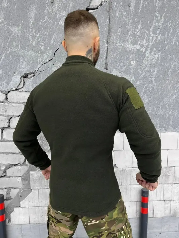 Тактическая флисовая кофта Олива (92 ОШБр)