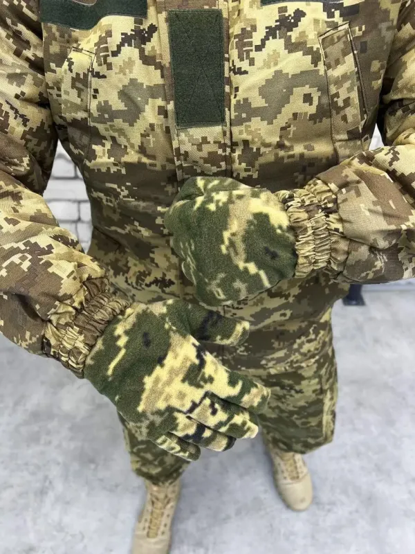 Армейский Костюм зимний Пиксель 5в1 (на флисе)