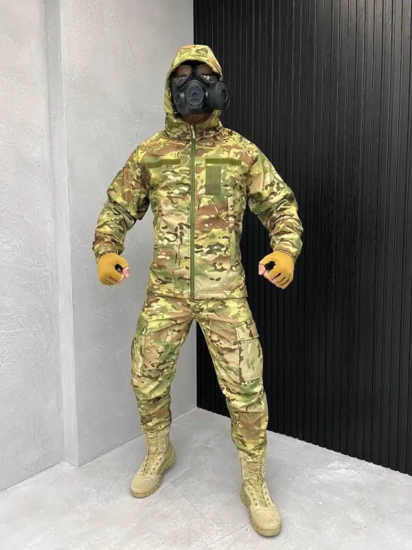 Военный Тактический водостойкий костюм софтшел softshell мультикам recona ВТ6588 (31 - 03)