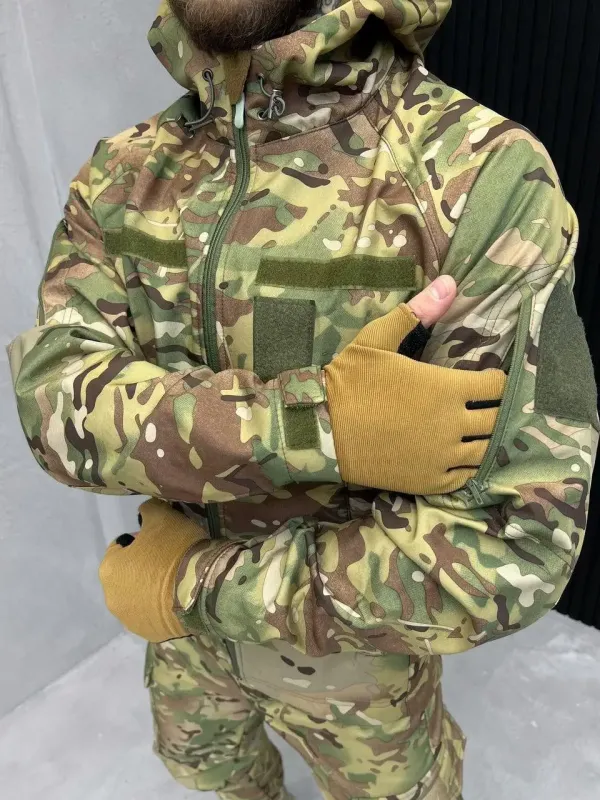 Военный Тактический водостойкий костюм софтшел softshell мультикам recona ВТ6588 (31 - 03)