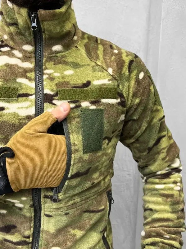 Армейская тактическая флисовая кофта ВСУ Мультикам (Сич)