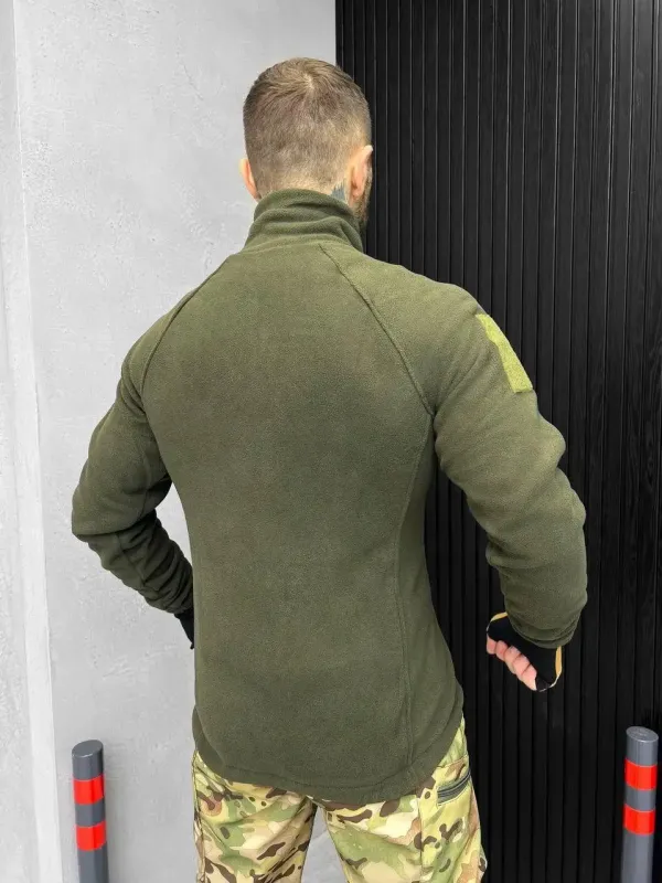 Армейская тактическая флисовая кофта ВСУ Olive (Сич)