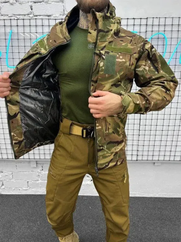 Демисезонная тактическая куртка SOFT-SHELL Мультикам (Sniper)