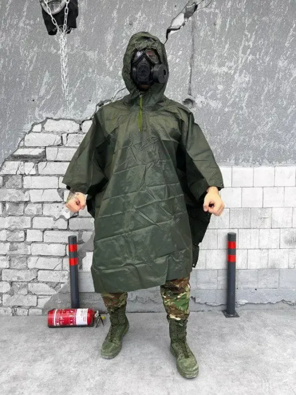 Военный дождевик Пончо ОЛИВА