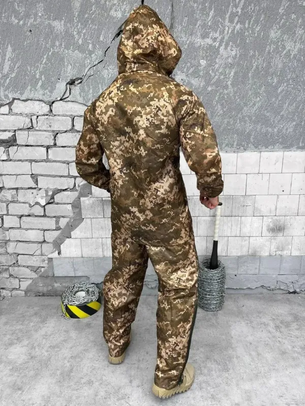 Военный маскировочный костюм дождевик (Пиксель) 2GEN