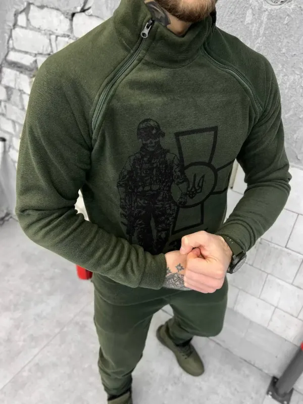 Зимний костюм флисовый soldier haki ВТ4631(30 - 01)