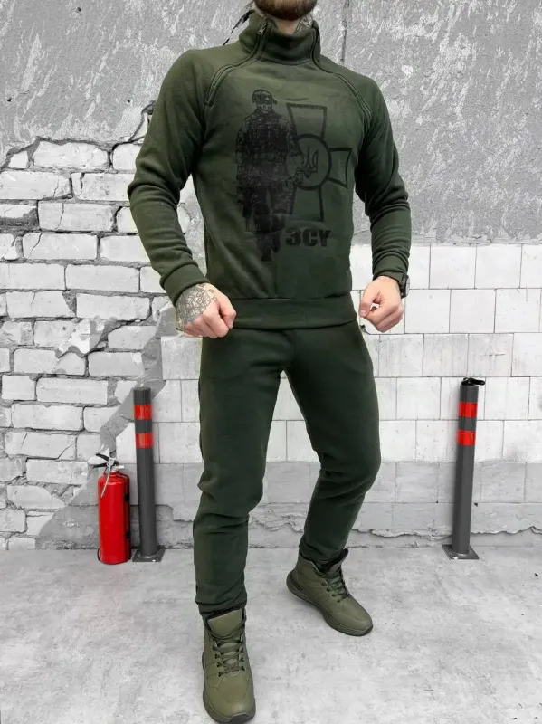 Зимний костюм флисовый soldier haki ВТ4631(30 - 01)