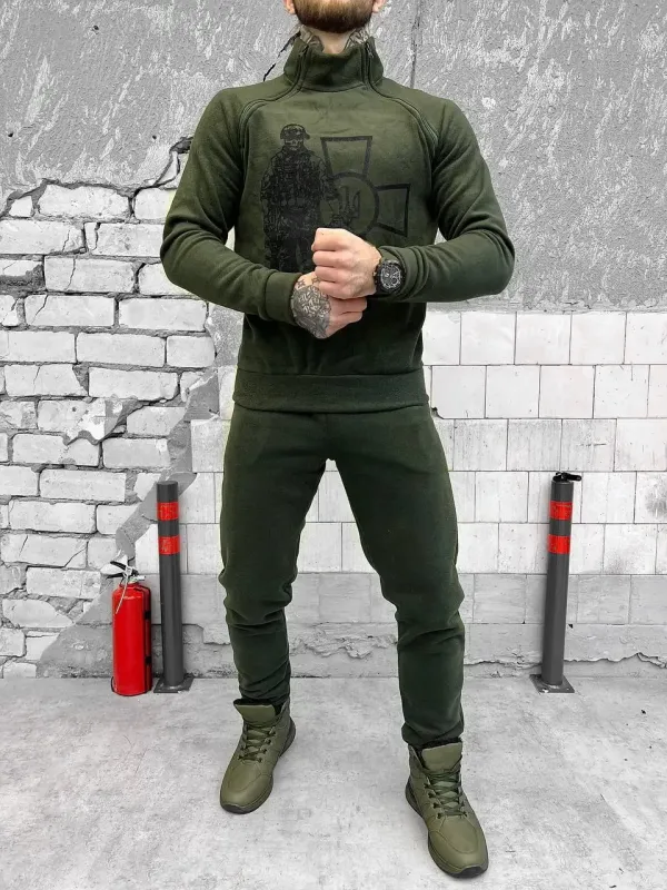 Зимний костюм флисовый soldier haki ВТ4631(30 - 01)