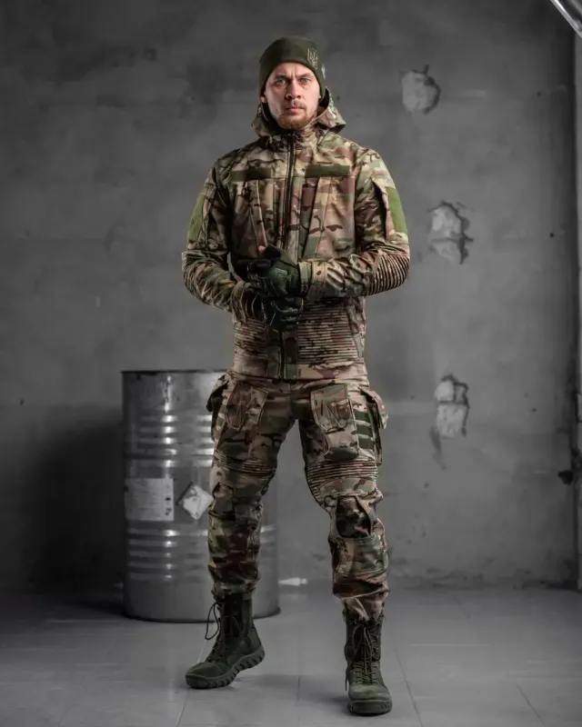 Костюм военный штурмовой Мультикам (софт-шелл) (Shark)