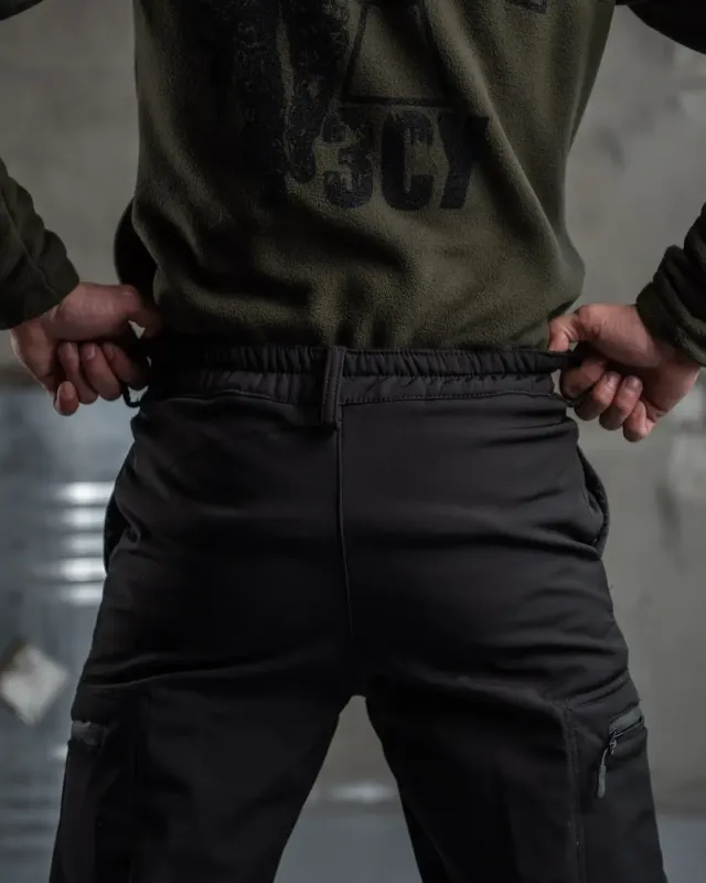 Тактический костюм SoftShell Police black ВТ7623(12 - 02)
