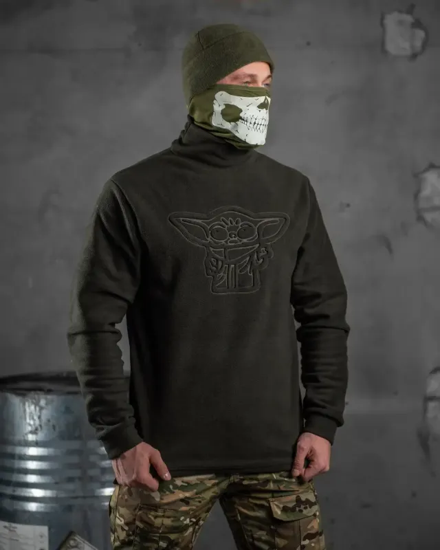 Флисовая кофта Йода олива ВТ 5972(K7 - 00)