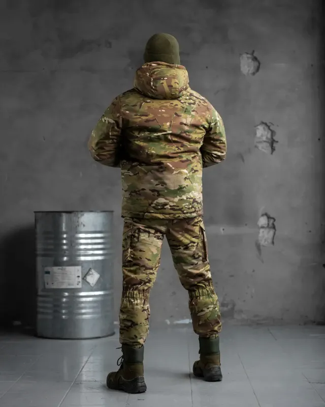 Зимний полевой тактический костюм мультикам CORDURA ВТ6056