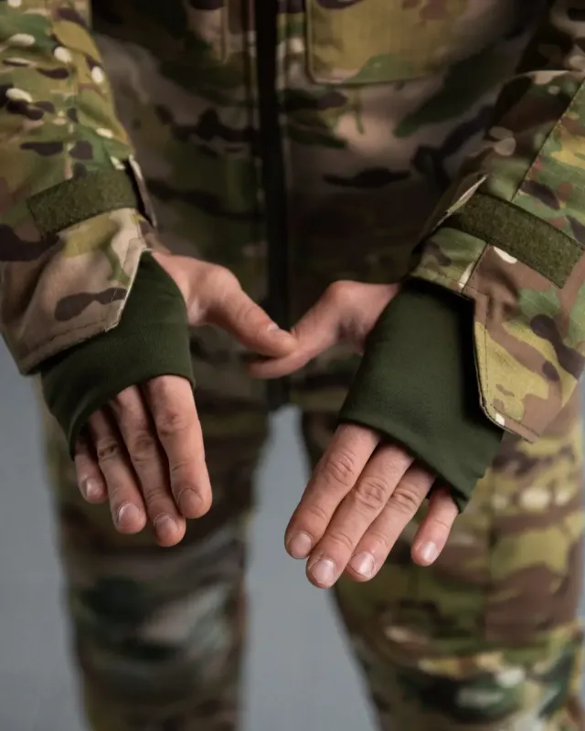 Зимний полевой тактический костюм мультикам CORDURA ВТ6056
