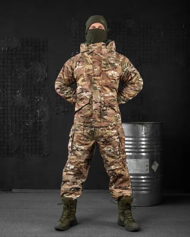 Военный Зимний тактический костюм мультикам Тransformer (двухслойный)