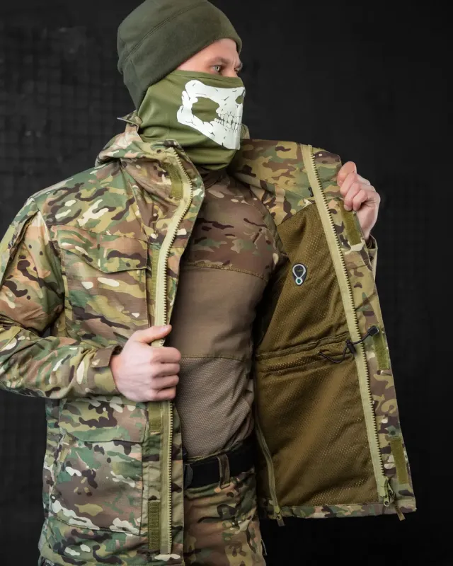 Осенняя тактическая куртка Рип-стоп Мультикам (Tactical series)