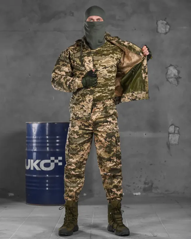 Тактический костюм defender пиксель + футболка пиксель ВТ6593(22 - 01)
