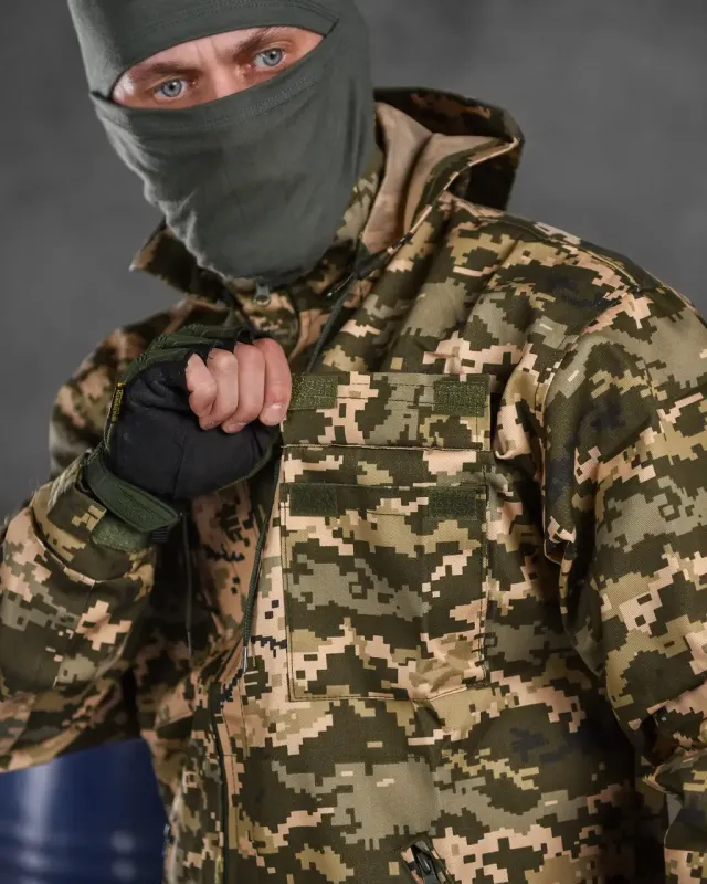 Тактический костюм defender пиксель + футболка пиксель ВТ6593(22 - 01)