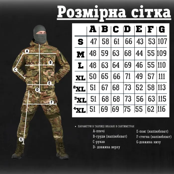Штурмовой тактический костюм мультикам Jerichon ВТ5983(K8 - 00)