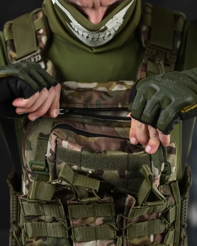 Плитоноска 4 точки сброса Panaceja мультикам ВТ6672(47 - 02)