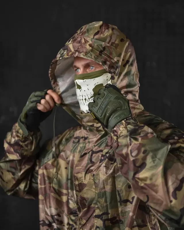 Военный маскировочный костюм дождевик (Мультикам) GEN2