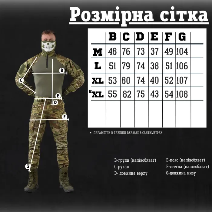 Армейский костюм KAYMAN мультикам РМ7258(12-01)