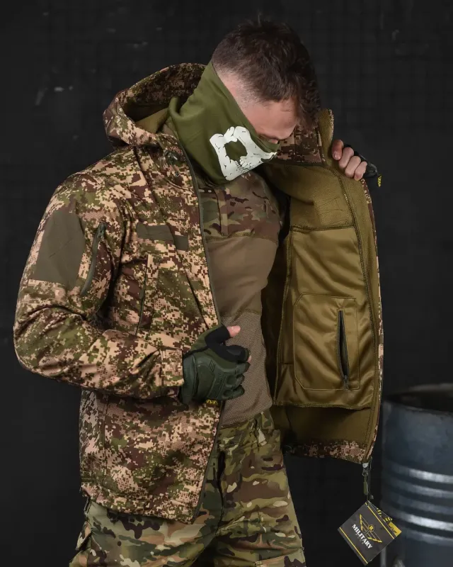Весенняя тактическая куртка софтшел Military Plus Хищник ВТ6705(11 - 02)