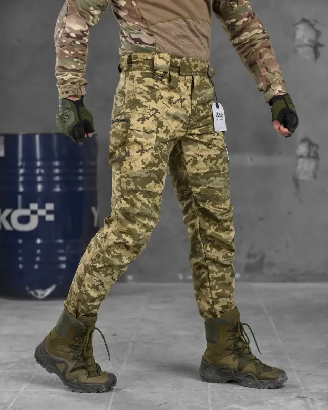 Стрейчевые тактические штаны 7.62 Тactical пиксель ВТ6810(10 - 03)