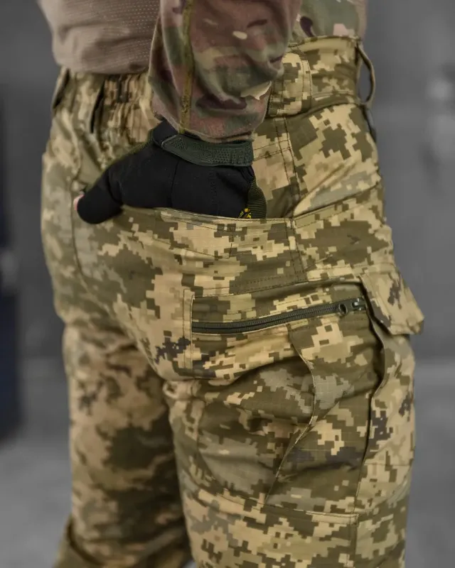 Стрейчевые тактические штаны 7.62 Тactical пиксель ВТ6810(10 - 03)