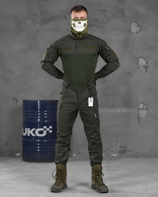 Стрейчевый тактический костюм 7.62 tactical Minnesota олива