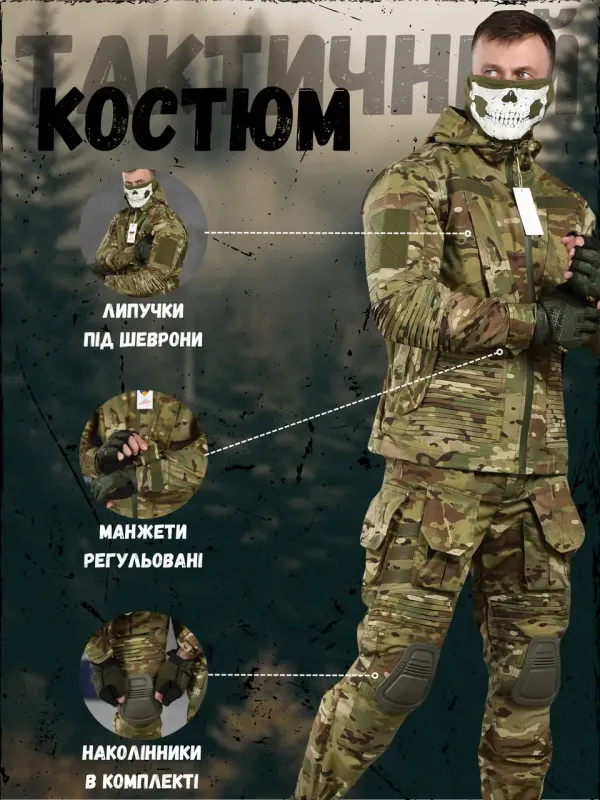 Штурмовой тактический костюм HORN third generation мультикам
