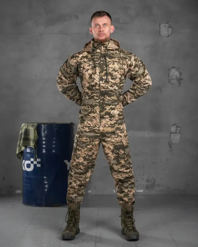 Армейский костюм Defender (13 - 03, 26 - 01) пиксель
