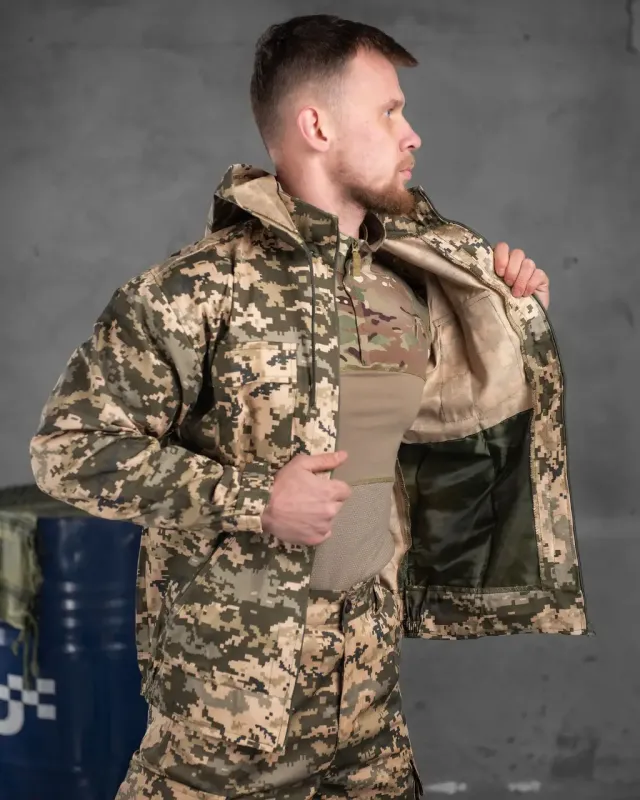 Армейский костюм Defender (13 - 03, 26 - 01) пиксель