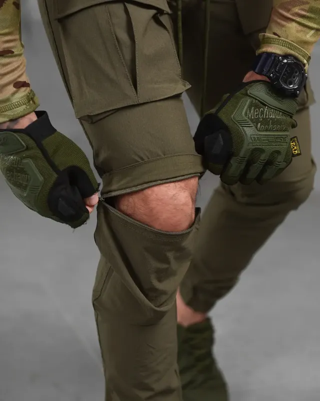 Летние тактические штаны/шорты Combat олива